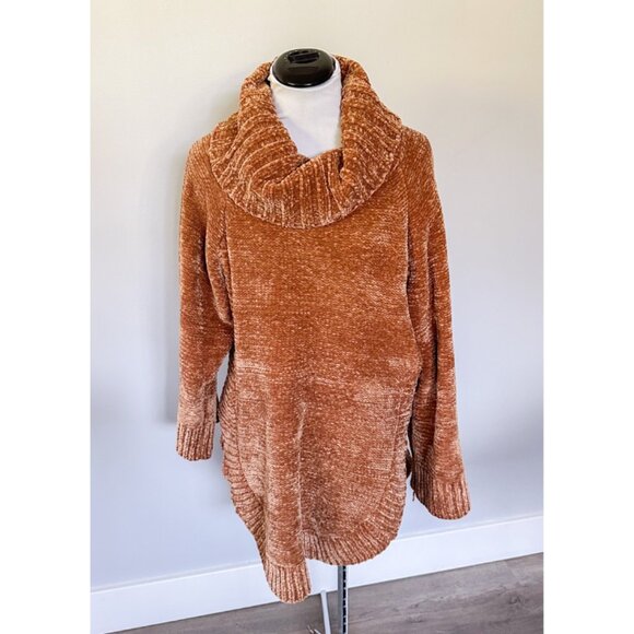 Anthropologie Moth Benilda Chenille Tunic Oversized Turtleneck Sweater - Picture 7 of 12